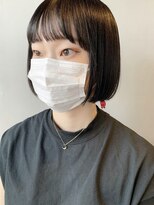 リンネテラス(Lin'ne terrace)&nbsp;刈り上げボブ×黒髪＊シースルーバング/ぱっつんボブ/ミニボブ