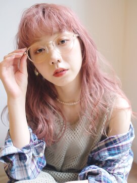 アルバム 池袋(ALBUM) ばさばさウェーブ_グレージュカラーボブウルフ_28633