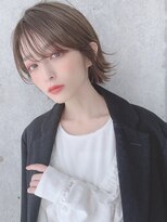 キビト(kibito)&nbsp;外はねショート×グレージュ