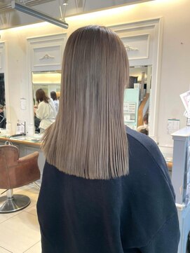 ネオリーブアイム 横浜西口店(Neolive aim) ぱつっとロング☆ハイトーンカラー【横浜】