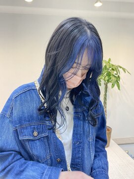 ニュート(Neut ) ネイビーブルー×ブルーブラック/フェイスフレーミング