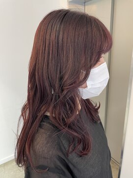 アヴァンスアンス 広島袋町店(AVANCE.ens) 透明感ツヤ感カラー×ピンクカラー