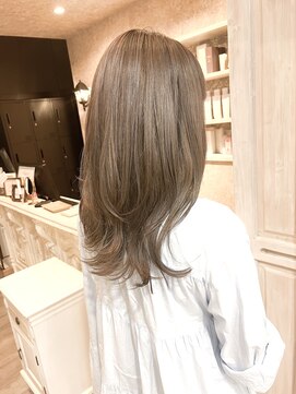 キャアリー(Caary) 福山美容室Caary ミルクティーパープルアッシュ　ウルフレイヤー