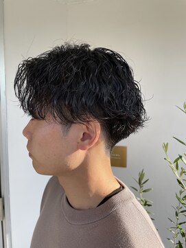 アルマ(ALMA) 波巻きスパイラルパーマ波巻きパーマ波打ち前下がりマッシュ