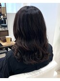 ミディアムコテ巻きパーマ/30代/40代