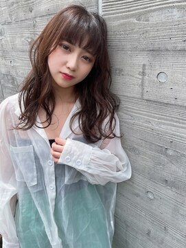 トゥーリ 二日市店(tuuli) 大人女性◆艶レイヤー前髪ピンクベージュ 髪質改善 縮毛矯正