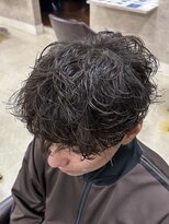 ブルニール 心斎橋(BLEUNIR)&nbsp;無造作シャドウパーマ　ミニウルフ　緩めパーマ