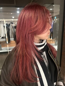 ノラ ヘアーサロン(NORA HAIR SALON) 【大久保】クリーミーピンクブリーチカラー