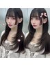 【髪質改善メニュー】カラー＋髪質酸性ストレート ￥19900