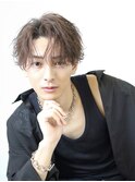 ミディアムほつれフェザーパーマ