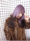 ラベンダーカラー&レイヤーカット