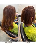 ケアカラーコース お客様施術事例