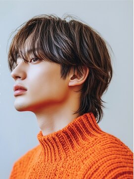 グリンプス 大濠店(Glimpse) マッシュウルフ　ブラウンベージュ　爽やか　10代20代　韓国ヘア