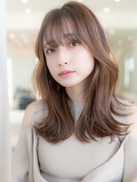 ケアリー 越谷レイクタウン(Carelly)&nbsp;デザインカラー/レイヤーカット/ウェットヘア/オリーブベージュ