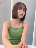 くびれヘア/顔周り/韓国/カラー/レイヤーカット/前髪/錦糸町ボブ