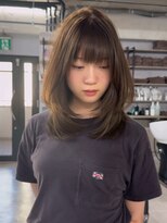 ハーシーバイアポロ 相模大野(HERSHE by apollo)&nbsp;ミディアムヘア/暗めカラー/グランマッシュ/レイヤーカット