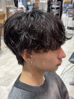 フィフス 神南(fifth) 渋谷フェザーショートシャドウパーマセンターパートウルフゆるめ