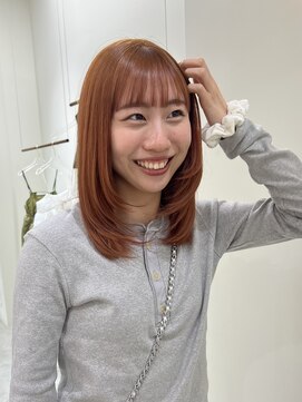 パムル 名鉄岐阜駅前店(paml) 【sakura】orangebrown×layercut