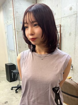 ノイ(noii) ミディアム/レイヤー/ワインレッド/パープルカラー/暖色カラー