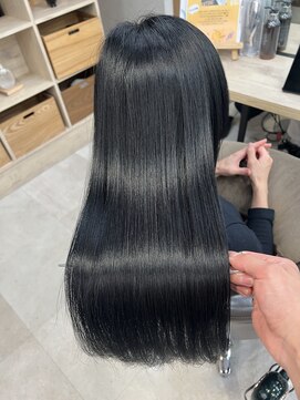 ベルム(Belme) 髪質改善黒髪アッシュカラーレイヤーロング似合わせカット