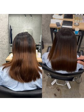  #髪質改善#縮毛矯正#美髪矯正#レイヤーカット#白髪ぼかし