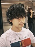 MEN’S HAIR/サーフカール/刈り上げセンターパート／飯田橋E
