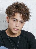 MEN’S HAIR/波巻きツイストスパイラル/リバースセンターパート