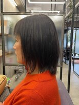 アシャ ヘアー ソリューション 神戸店(asha hair solution) ミルクティーブロンド/ダークブルー/デジタルパーマ/摂津本山