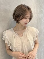 リア トーキョー(Lia TOKYO)&nbsp;【工藤武士】大人前下がりショートベージュボブ
