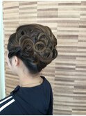 華やか花文様夜会