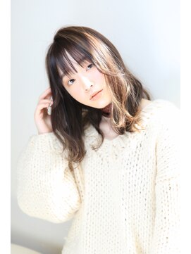 アエレ(Aere) 【Aere池袋】フェザーバング×セミロング☆進藤千草