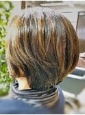 【ＣＡＮ】大人女子におすすめ！前下がりグラデーションボブ