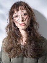 マーブルトウキョウネオリーブ(marbles tokyo neolive)&nbsp;マーブル三軒茶屋☆オン眉前髪×ロングカール×暗髪アッシュ☆