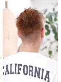 グレージュ×ワイルドアップバングショート<SHOW the Barber>