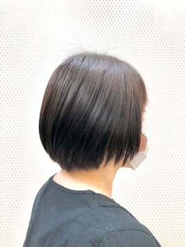 クオリス 上福岡店(QUALIS) 髪質改善/サイエンスアクア/ツヤ髪/ボブ/ショートボブ/黒髪/40代