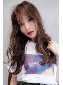 【LANY 横浜】大人可愛いロングレイヤー×ナチュラルブラウン