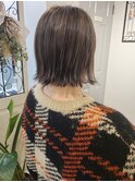 お洒落な切りっぱなしボブ