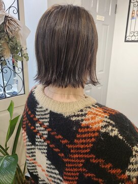 ヘア ケア ディエイチケー(HAIR CARE DHK) お洒落な切りっぱなしボブ