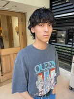 ルアウハク 梅田(LUAU Haku)&nbsp;・Lazy mens wolf perm・【Haku/梅田/タクノ】