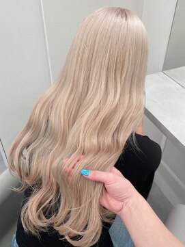 ベレーザ 渋谷(BELEZA) 4815グレーベージュミルクティーアッシュ韓国ハイトーンカラー