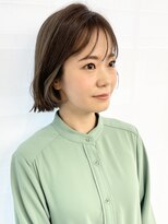ボブ/ロブ/切りっぱなし/前髪/顔周りカット/銀座一丁目