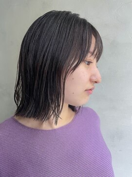 ルッソリベラ 池袋(Lusso libera) 透明感ブルージュ/冬の透け感カラー/くびれヘア 30代40代50代