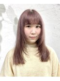 ピンクベージュ★フェイスレイヤー