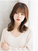 美髪セミロング