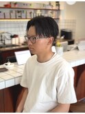アップバングヘア