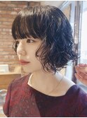 【macana】ボブパーマ　ミニボブパーマ　ニュアンスパーマ