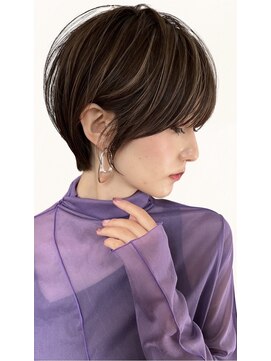 ゴカン バイ ジル ブラン 名古屋(Gokan by JIL BLAN) ハイライトバレイヤージュダブルカラーショートカット30代40代