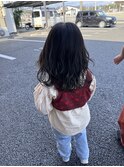 キッズカット伸ばしかけヘアファーストカットロングヘア
