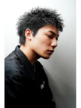 スキル(SKILL) 黒髪の無造作【ピンパーマで作るスパイキーショート】