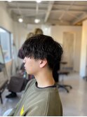 20代30代40代◎ 韓国マッシュスペインカールブルーブラック